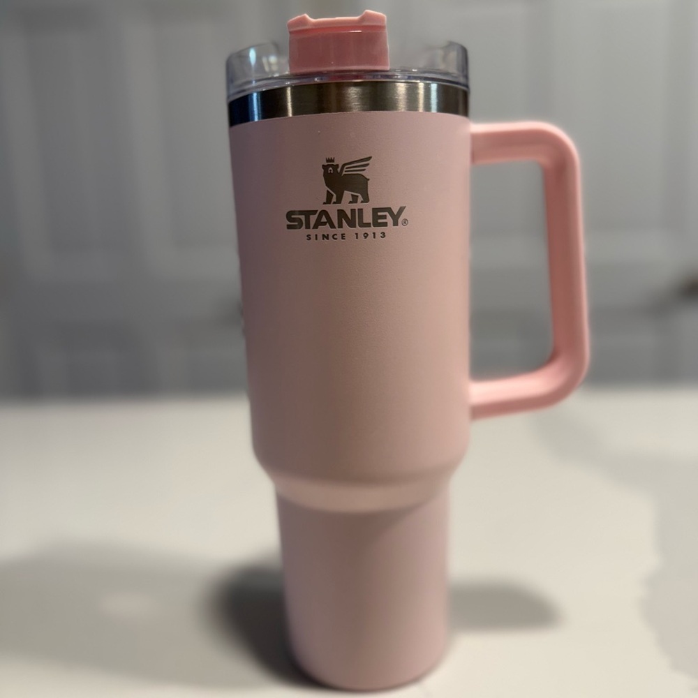 Stanley Petal Pink Travel Mug with Handle